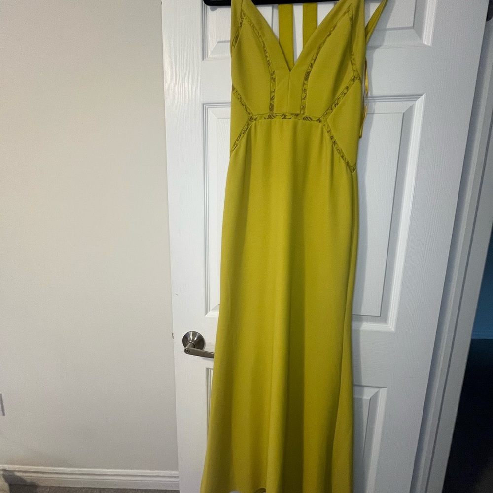 BCBGMaxAzria Vibrant Yellow Maxi Dress